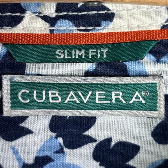 CUBAVERA Slim Fit linen Blend Button Front Long Sleeve Plaid Shirt Mens Size XXL - Picture 8 of 12